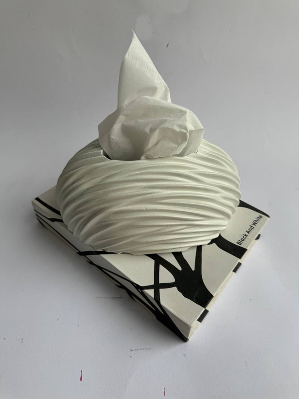 جادستمال کاغذی رومیزی طرح شیاردار کد726