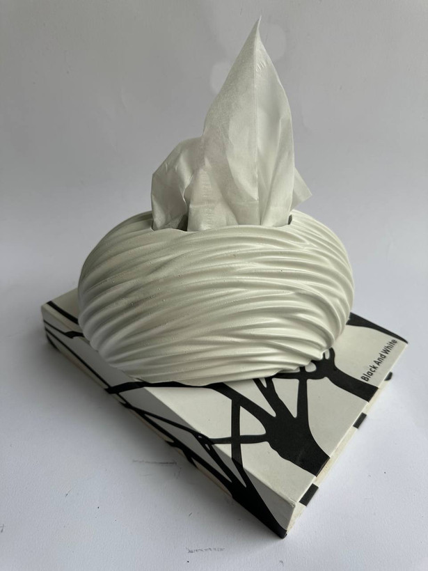 جادستمال کاغذی رومیزی طرح شیاردار کد726