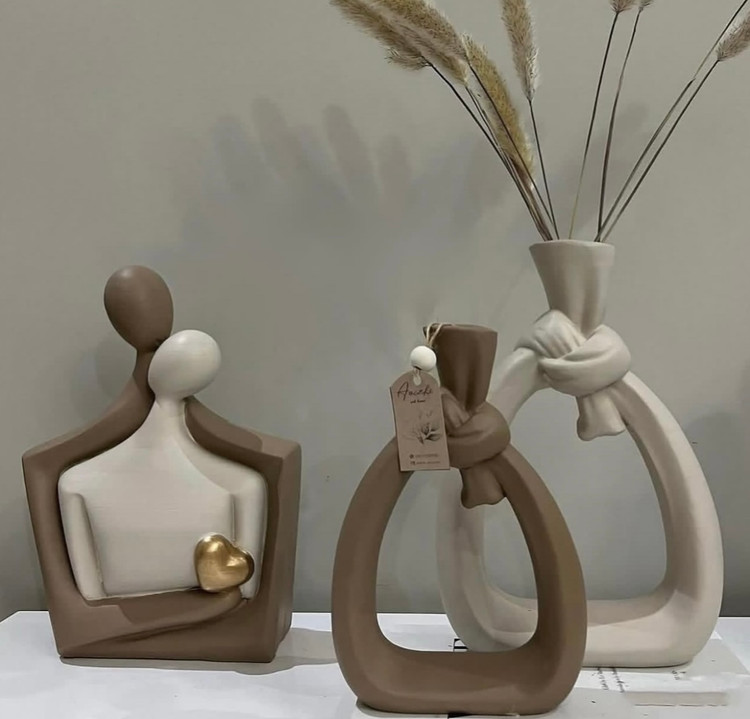 مجسمه و گلدان رومیزی دکوراتیو