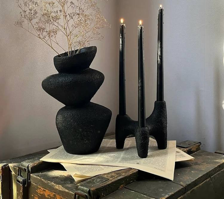 گلدون و جاشمعی رومیزی