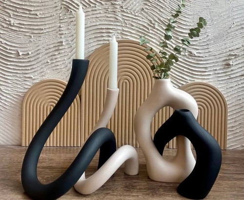 گلدان رومیزی دکوراتیو جاشمعی شمعدان رومیزی هدیه