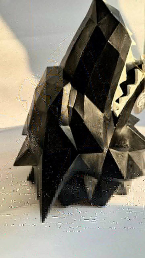 مجسمه سردیس گرگ دیواری کد2087