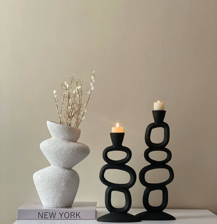 گلدان و جاشمعی