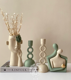 مجسمه گلدان و جاشمعی مناسب کنسول