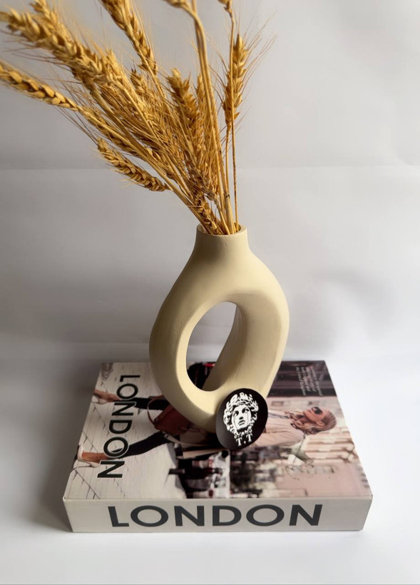 گلدان رومیزی دکوراتیو مدل بیضی کد۲۹۲۴