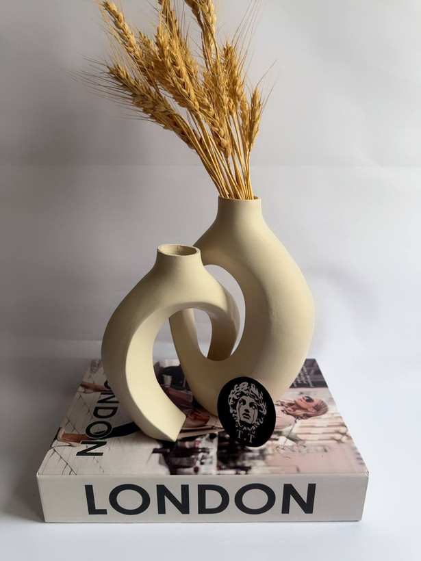 ست گلدان رومیزی دکوراتیو مدل گره توهم کد۲۹۲۵