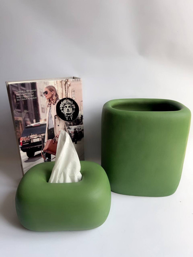 سطل و جا دستمال کاغذی رومیزی