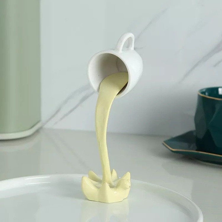مجسمه رومیزی کاپ و قهوه مخصوص دیزاین کافه کد3508