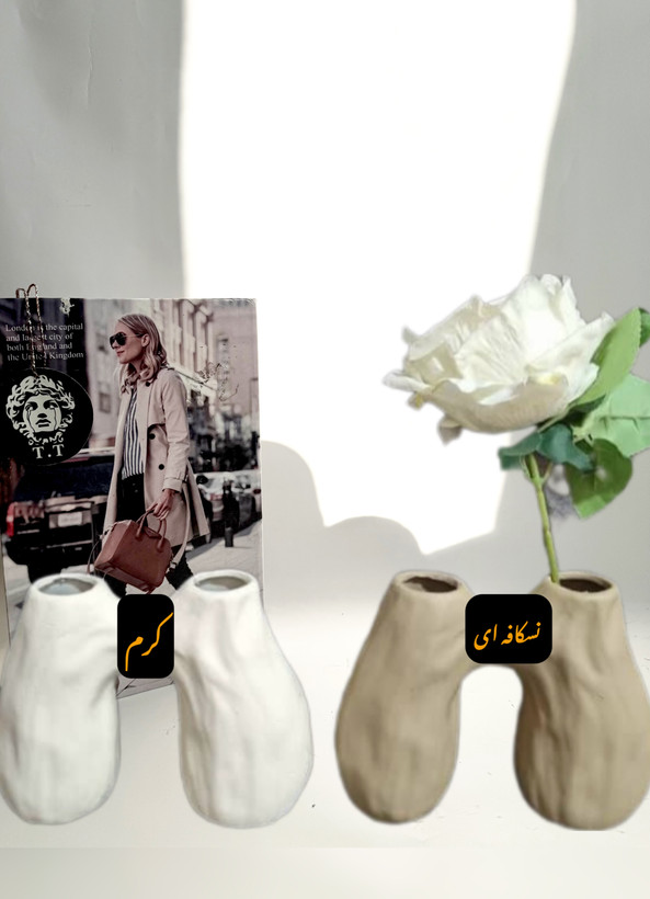 گلدان دکوراتیو رومیزی مدل دفرمه ۳۸۲۲