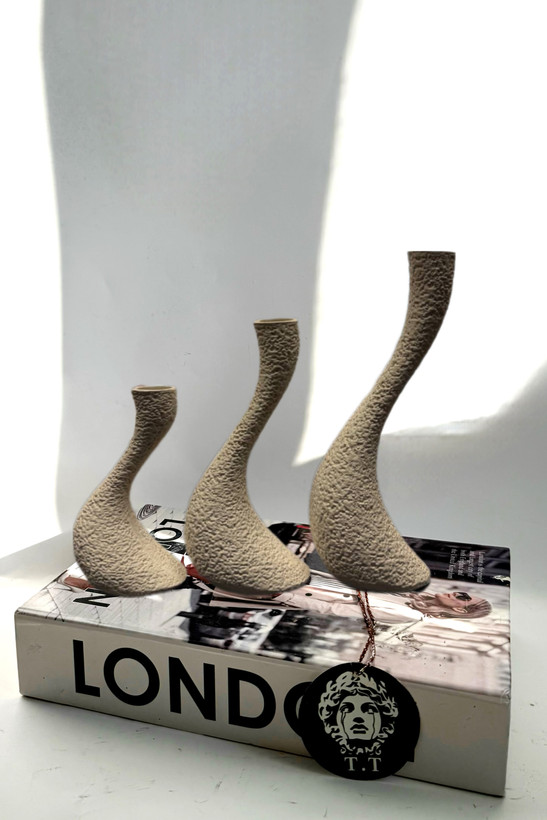 ست جاشمعی رومیزی تکسچر مدل موج کد۳۲۲۸