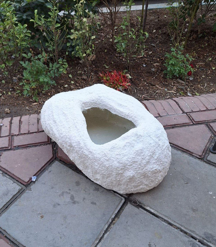 گلدان کنارسالنی مدل صخره در سه سایز کد727