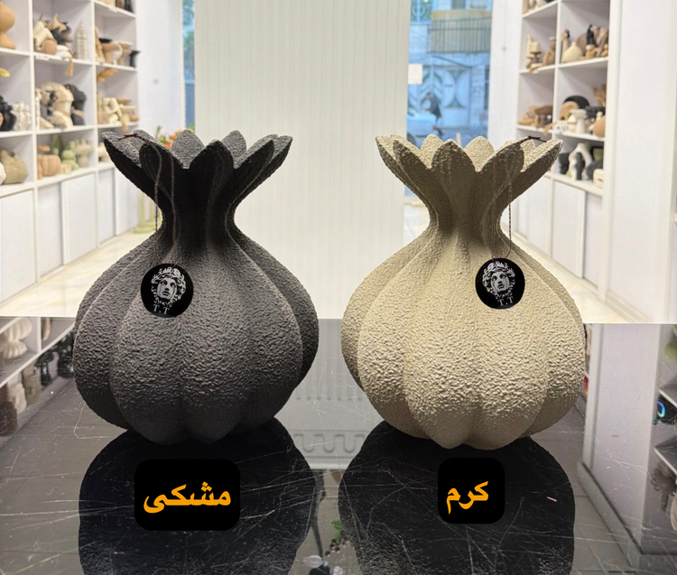 گلدان رومیزی دکوراتیو مدل تکسچر طرح غنچه کد۳۱۵۳