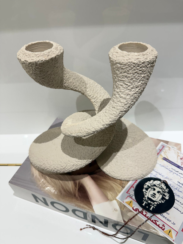 عکس خرید مشتری عزیز از تهران (ست جاشمعی پیچک تکسچر)