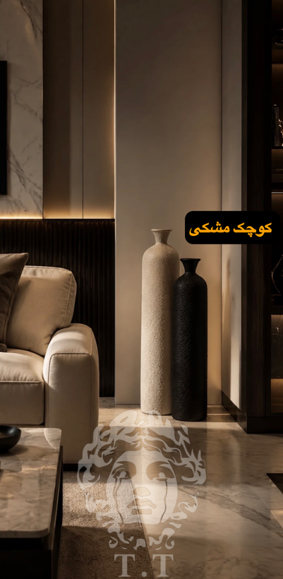 گلدان کنار سالنی مدل استوانه تکسچر کد۴٢۵٠
