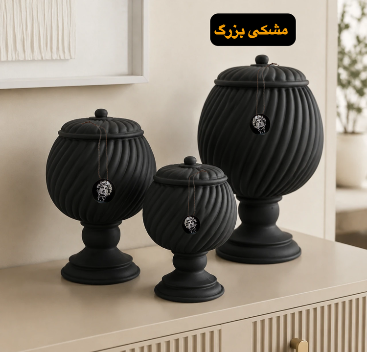 بانکه دکوراتیو رومیزی مدل موج دارای سايزبندی کد۴٣۴۵