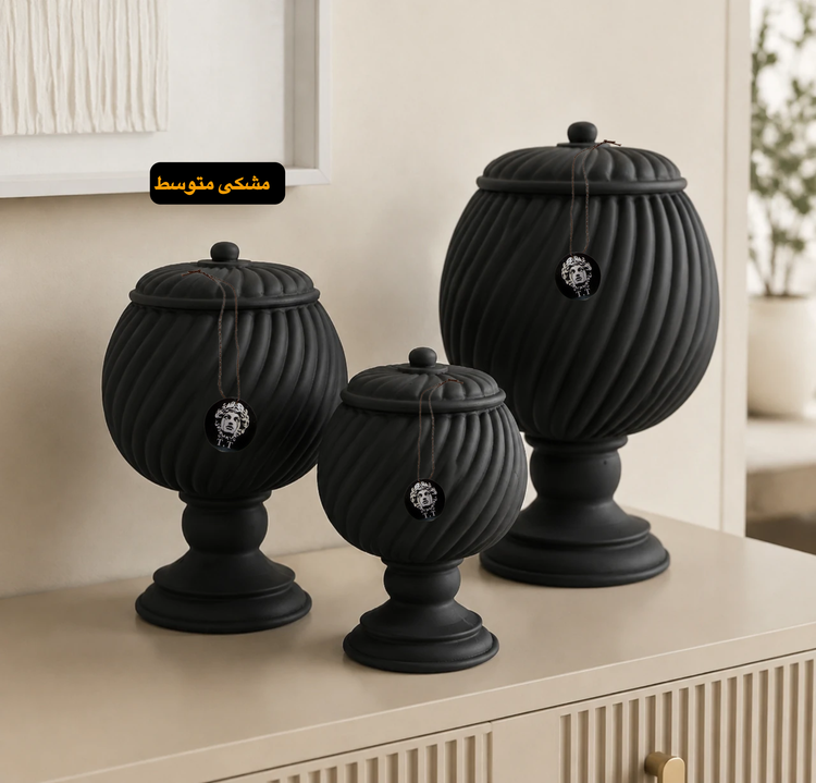 بانکه دکوراتیو رومیزی مدل موج دارای سايزبندی کد۴٣۴۵