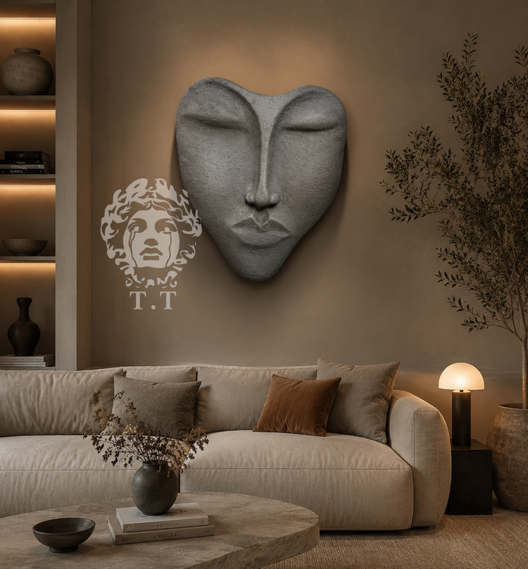 دیوارکوب سه بعدی دکوراتیو مدل رخ تکسچر سبک مینیمال کد۴٣٧١
