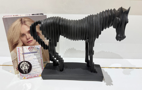 عکس خرید مشتری عزیز از کرج (مجسمه دکوری مدل اسب گرافیکی)