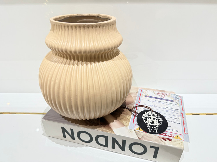 عکس خرید مشتری عزیز از زنجان (گلدان و جادستمال کاغذی مدل مینیمال شیاردار)