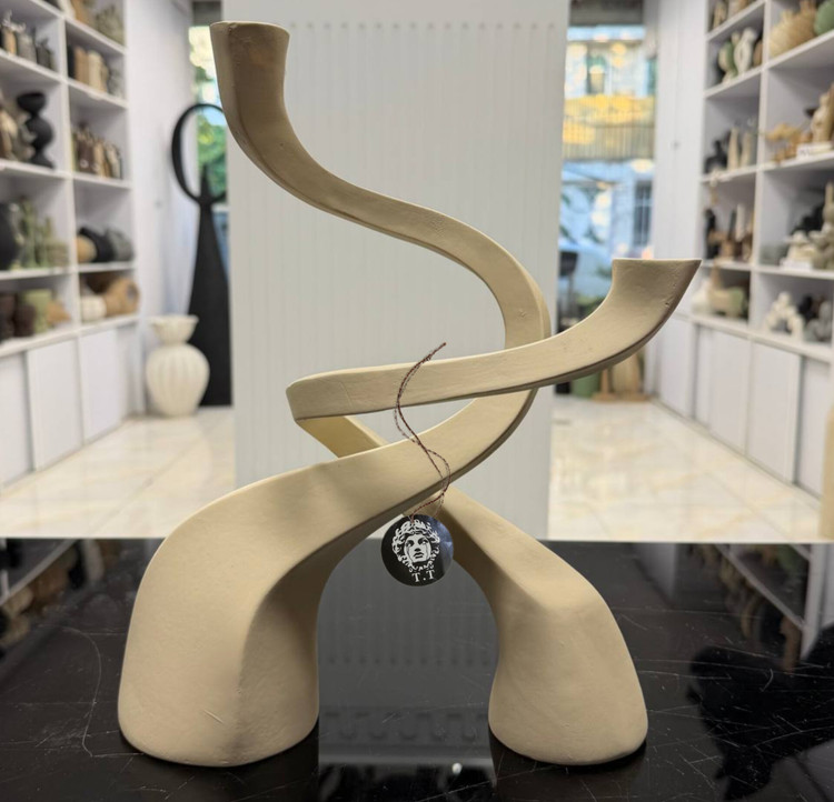 ست جاشمعی رومیزی مدل پیچک کد۳۶۲۰