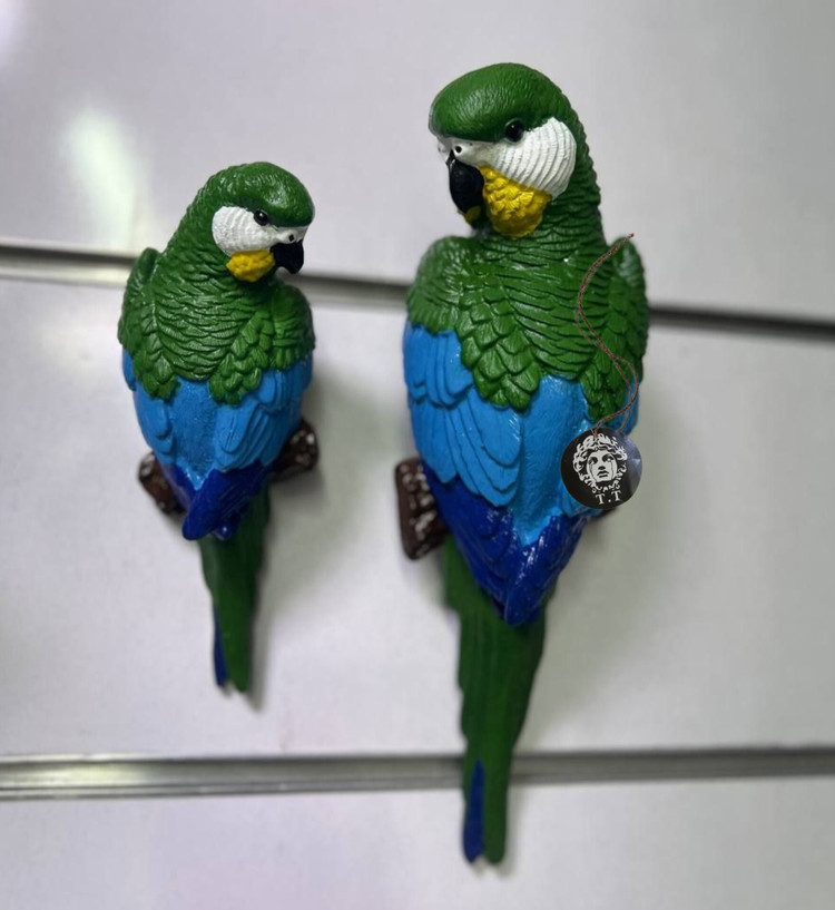 ست دیوارکوب /مجسمه دکوری دیواری مدل طوطی کد4566