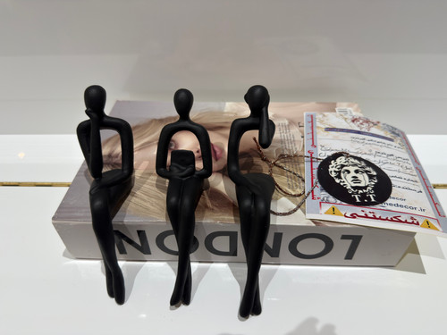 عکس خرید مشتری عزیز از مازندران (ست مجسمه دکوری لبه میز استیودنت)