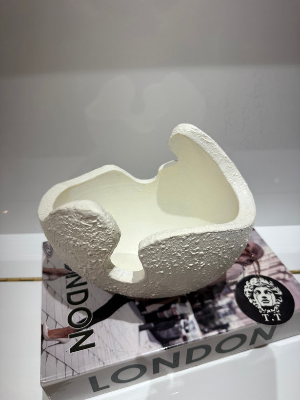 گلدان/جاشمعی رومیزی دفرمه پوست تخم مرغی کد815
